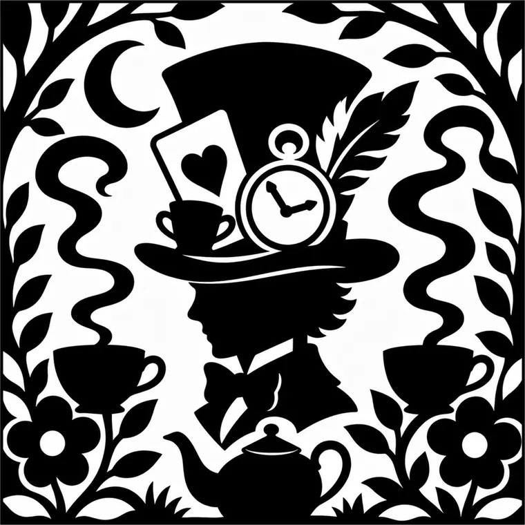 Finished silhouette: The Mad Hatter