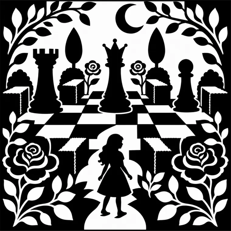 Finished silhouette: The Chessboard