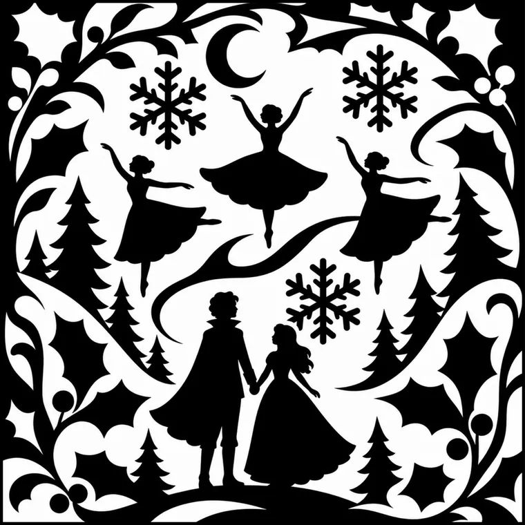 Finished silhouette: The Land of Snow