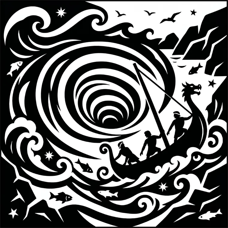 Finished silhouette: Charybdis