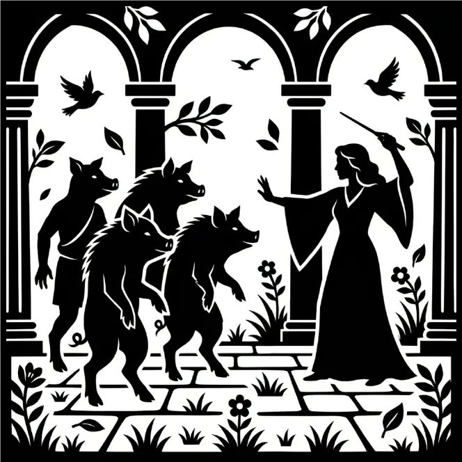 Finished silhouette: Circe